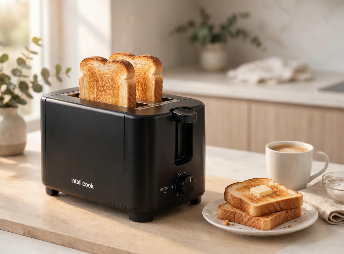 Intellicook 2-Slice Toaster — Black