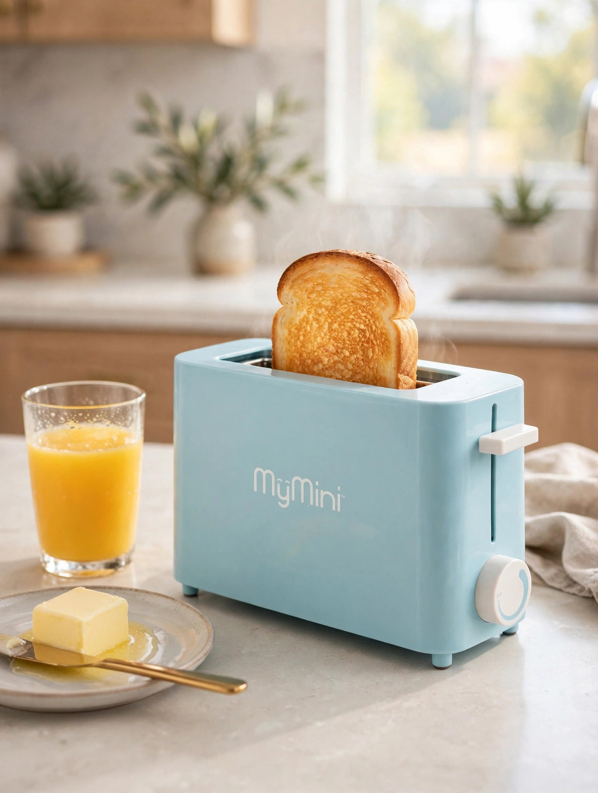 MyMini Single Slice Toaster — Light Blue