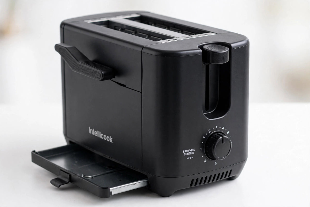 Intellicook 2-Slice Toaster — Black