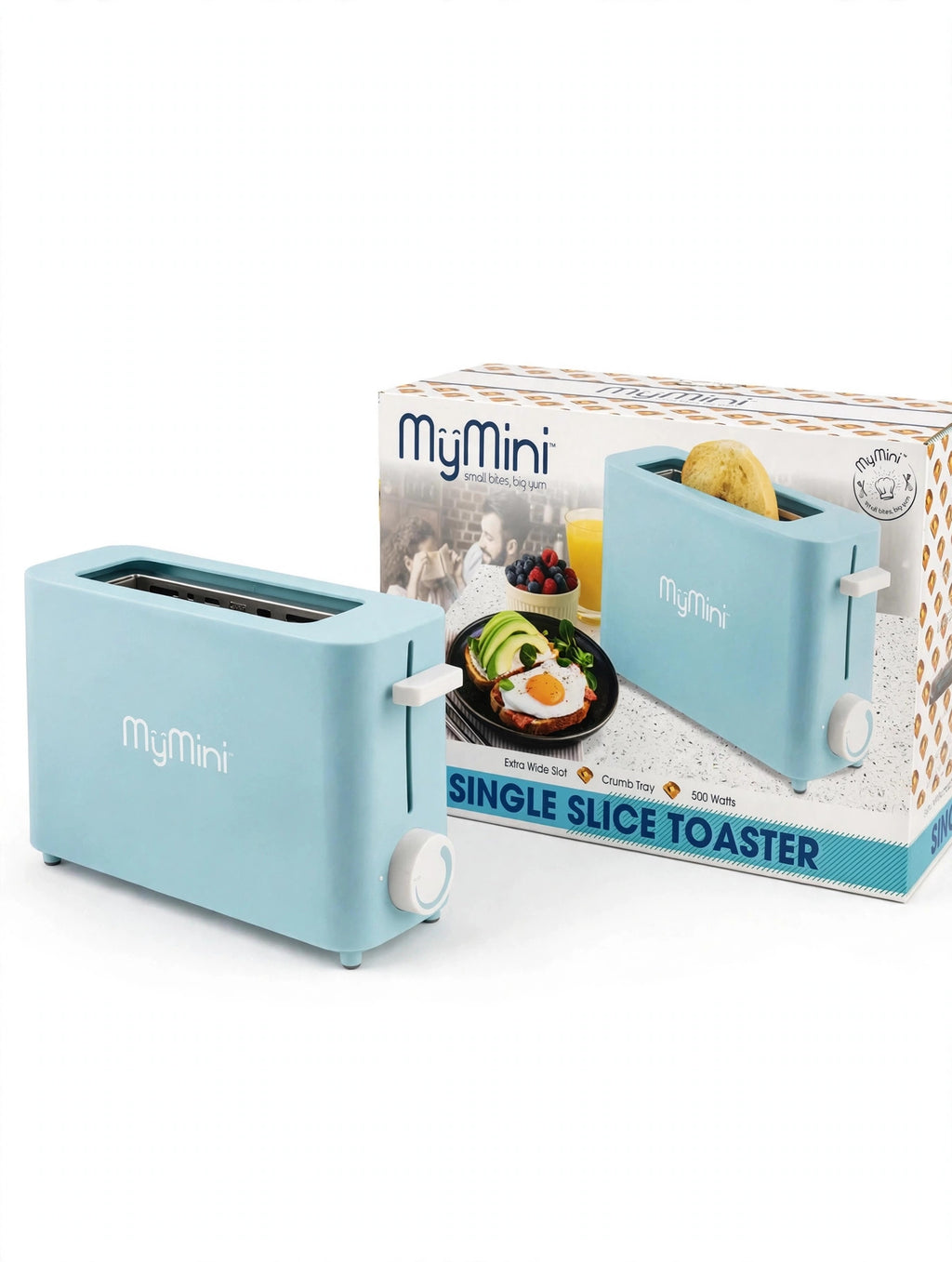 MyMini Single Slice Toaster — Light Blue