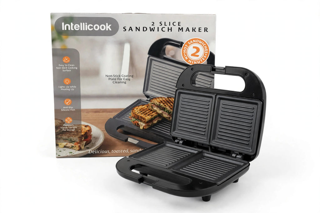 Intellicook 2-Slice Sandwich Maker