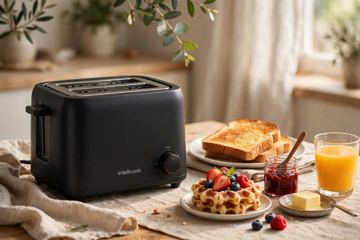 Intellicook 2-Slice Toaster — Black