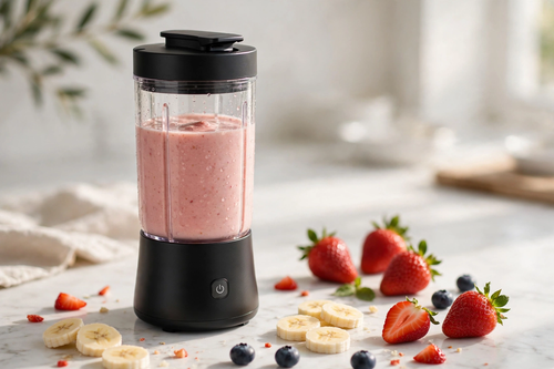 14 oz Personal Blender for Smoothies & Juice – Stainless Steel Blade, Leak-Proof Travel Lid