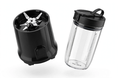 14 oz Personal Blender for Smoothies & Juice – Stainless Steel Blade, Leak-Proof Travel Lid
