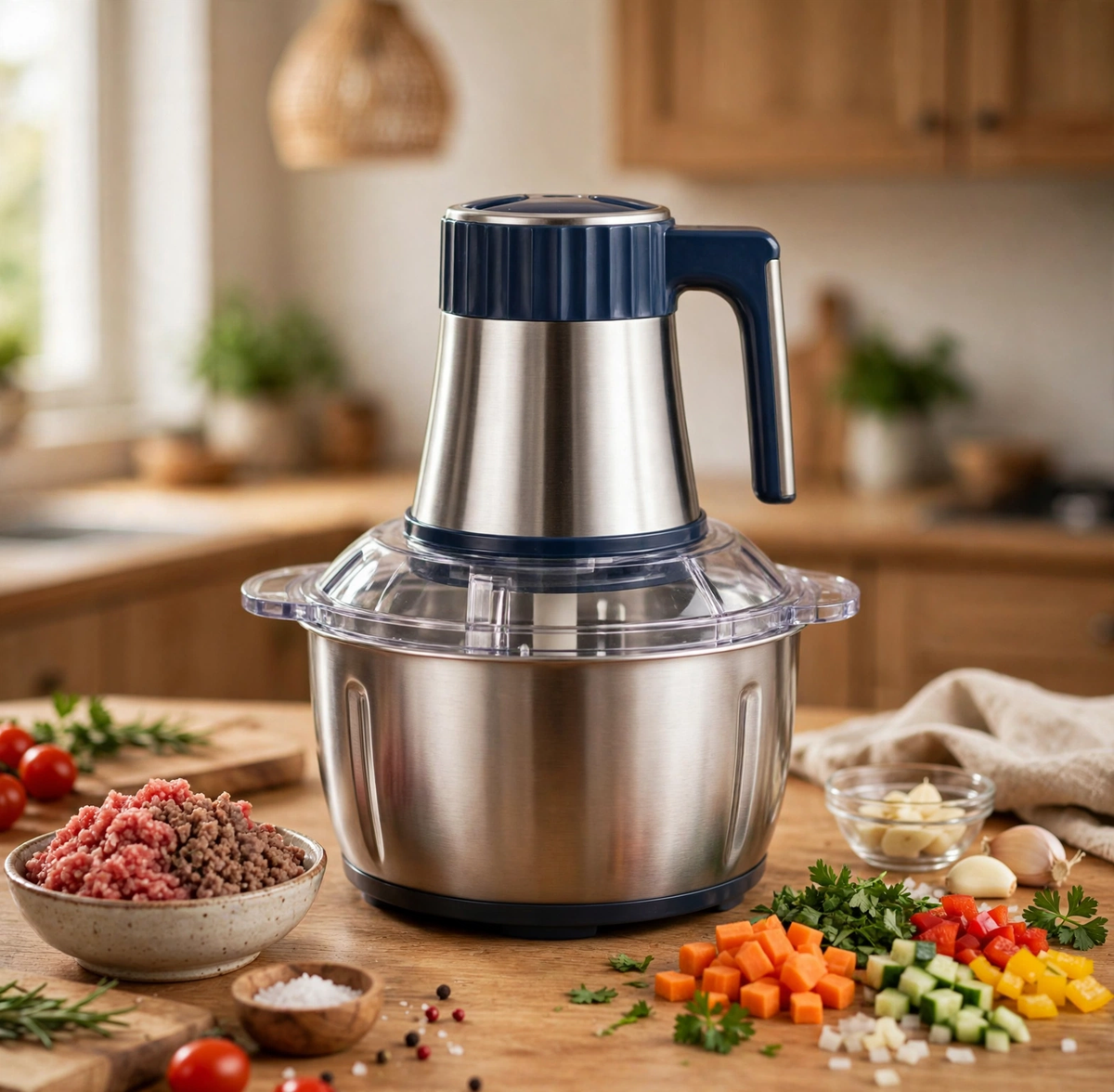 5L Electric Meat Grinder – Grind, Chop Vegetables & Fruits, All-in-One