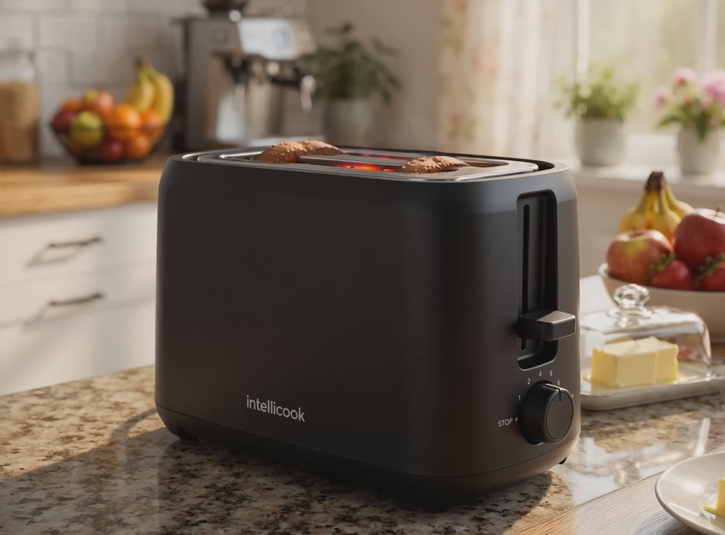 Intellicook 2-Slice Toaster — Black
