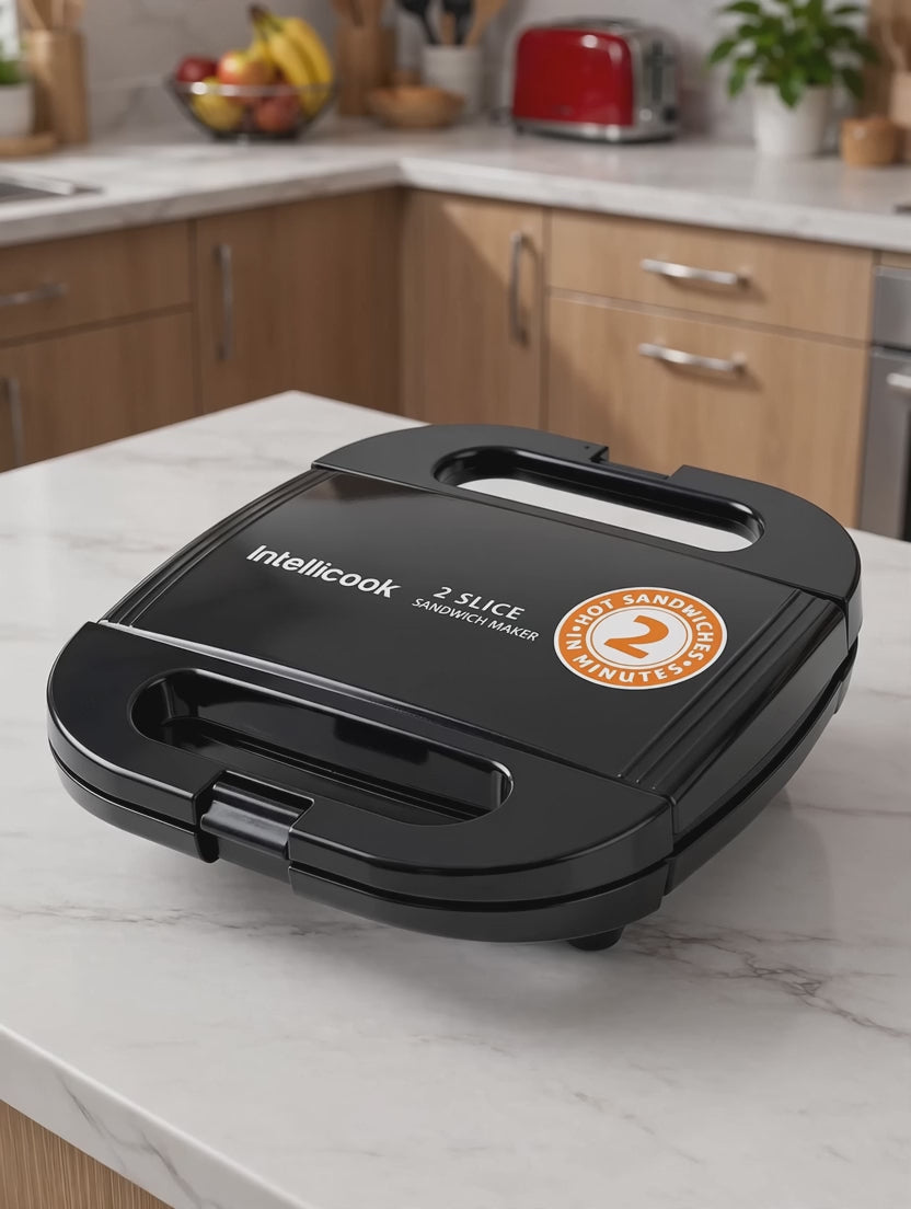 Intellicook 2-Slice Sandwich Maker