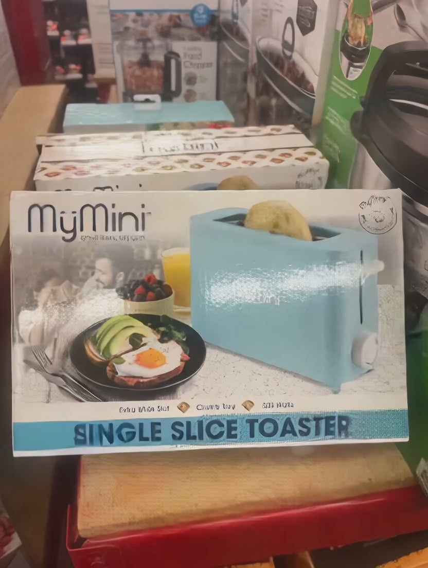 MyMini Single Slice Toaster — Light Blue