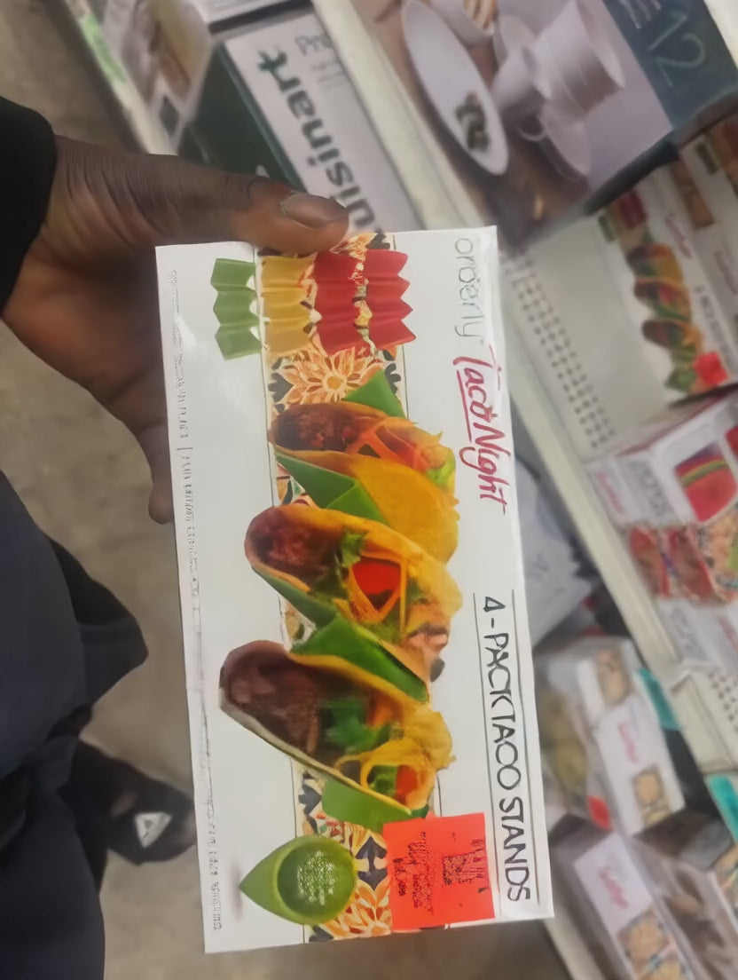 Taco Holder Stands — Set of 4 Colorful Taco Stands