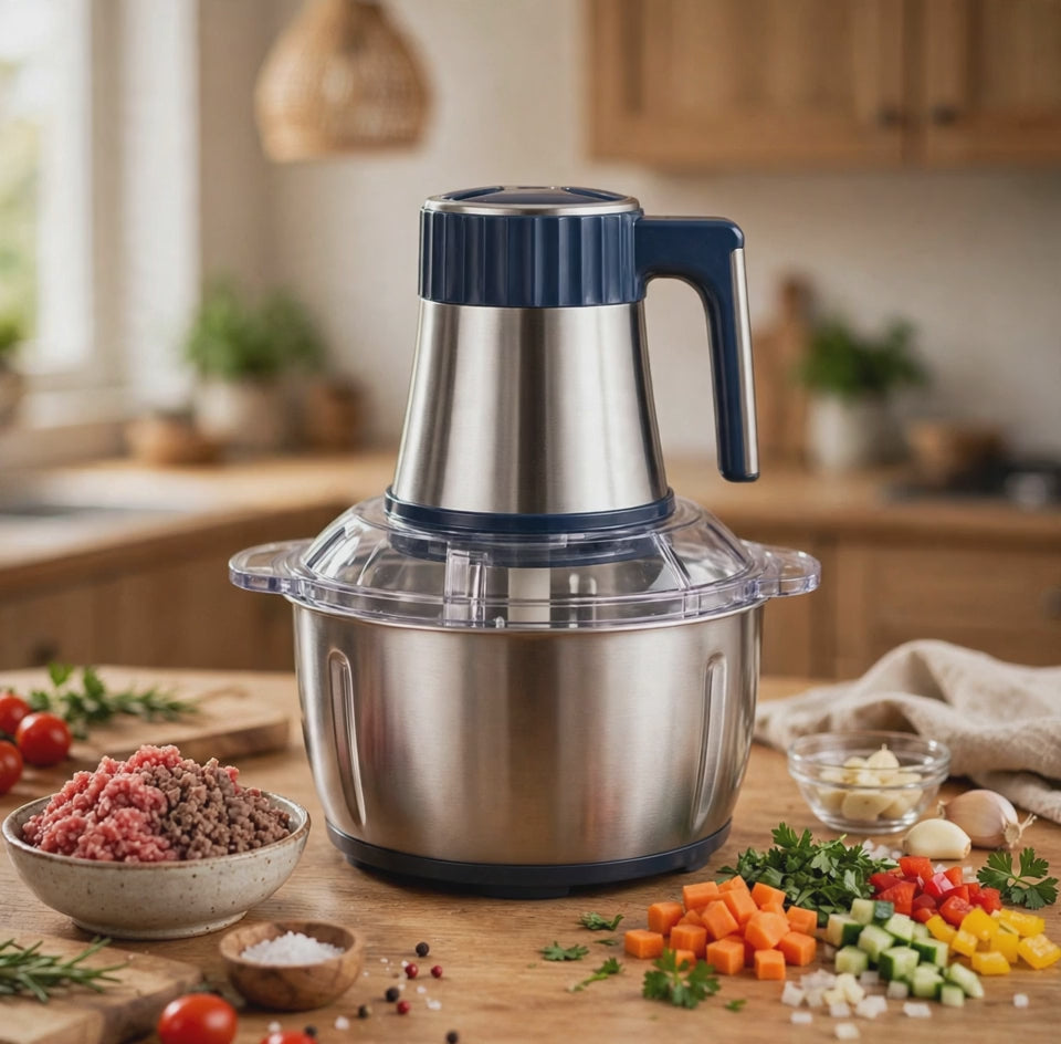 5L Electric Meat Grinder – Grind, Chop Vegetables & Fruits, All-in-One