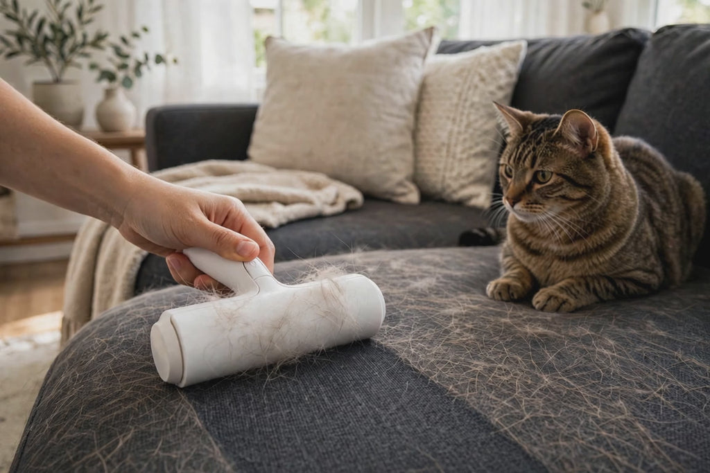 Reusable Pet Hair Remover Roller — Couch, Sheets, Rugs & Car